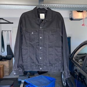 Black Denim Jacket H&M Size M